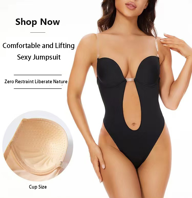 Push Up Bra Padded - Soutien-gorge gainant sans dos à adhérence