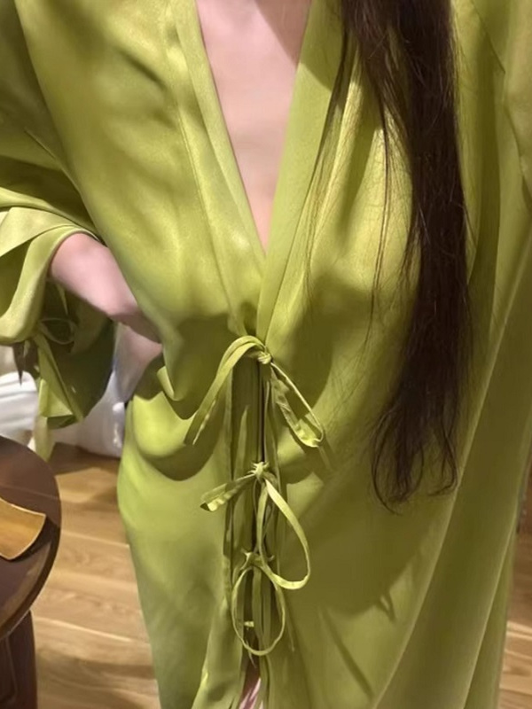 Robe Cardigan Légère à Manches - Robe Silk Women avis et prix